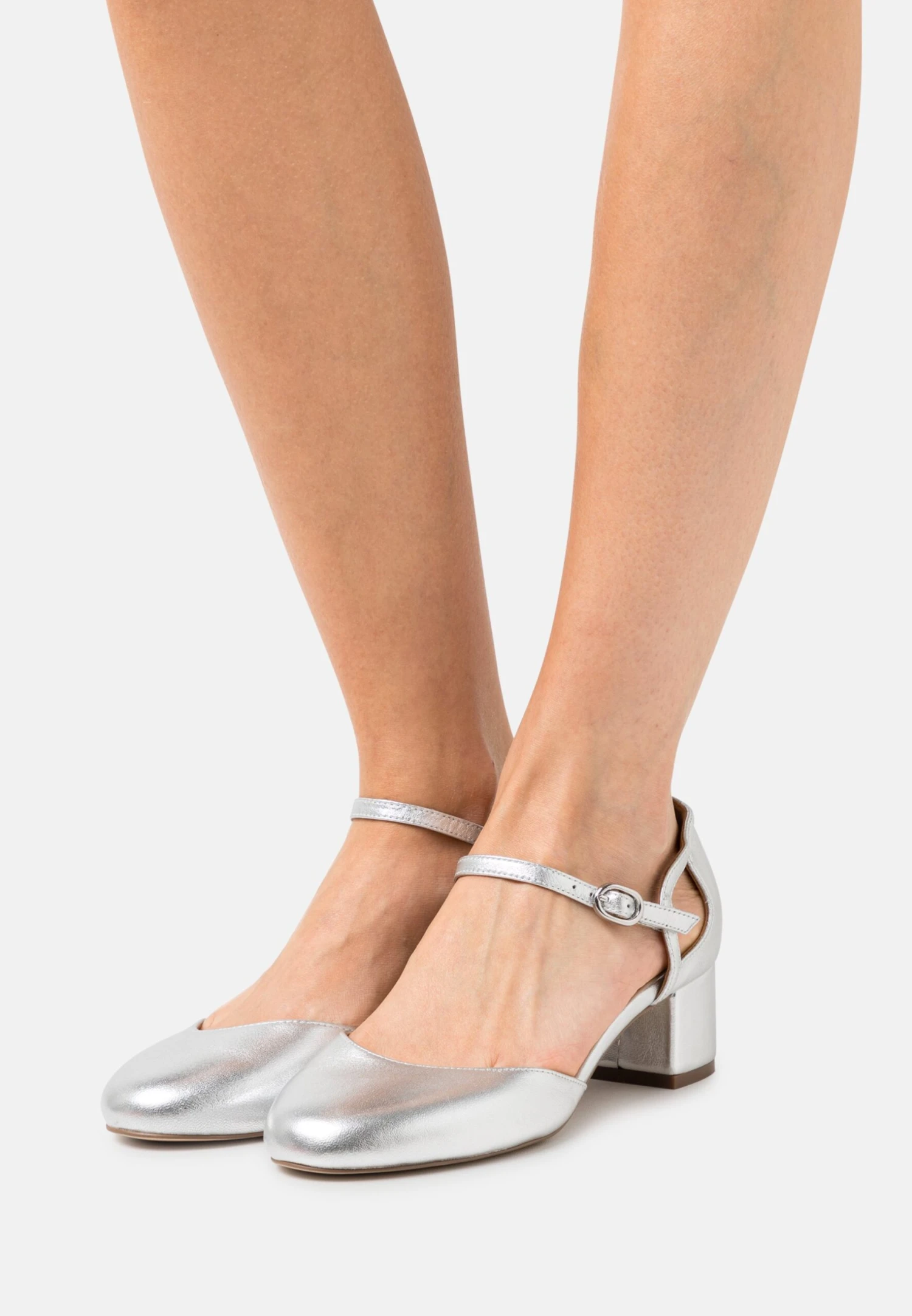 LeatherDecolletéSilver Donna Scarpe Con Tacco ANJ11B003-D11 3 LeatherDecolletéSilver Donna Scarpe Con Tacco ANJ11B003-D11