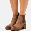 Anna Field Leather Winter Boot - Tronchetti - Brown -Anna Field f001cb0f6fab461ab721f08dcf21c147